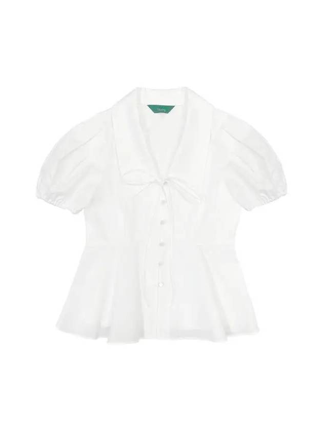 Button Collar Shirt White Button Collar Shirt White - TIBAEG - BALAAN 1