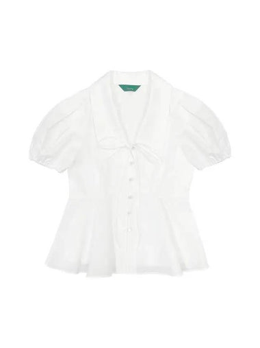 Button Collar Shirt White Button Collar Shirt White - TIBAEG - BALAAN 1