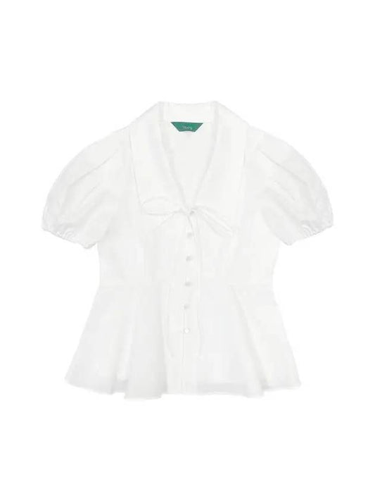 Button Collar Shirt White Button Collar Shirt White - TIBAEG - BALAAN 1