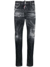 Men's Painted Washed Grey Cool Guy Jeans - DSQUARED2 - BALAAN 2