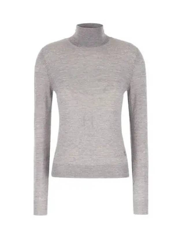 Cassandre Wool Turtle Neck Grey - SAINT LAURENT - BALAAN 2