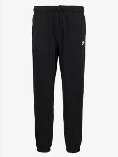 Club Fleece Mid-Rise Oversized Track Pants Black - NIKE - BALAAN 2