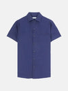 Men's Andre Linen Short Sleeve Shirt Dark Eclipse - LORO PIANA - BALAAN 2