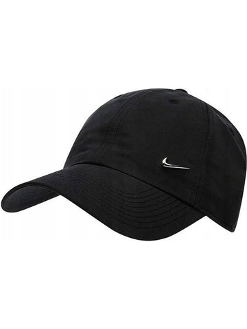 Metal Swoosh Heritage 86 Ball Cap Black - NIKE - BALAAN 1