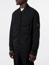 Chrome-R Zip-Up Over Long Sleeve Shirt Black - CP COMPANY - BALAAN 2