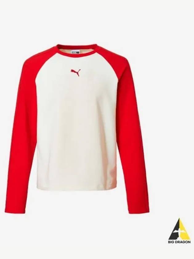 U T7 2K Knit Long Sleeve Tee FOR ALL TIME RED - PUMA - BALAAN 1