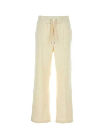 Cotton Track Pants Cream - AMI - BALAAN 1