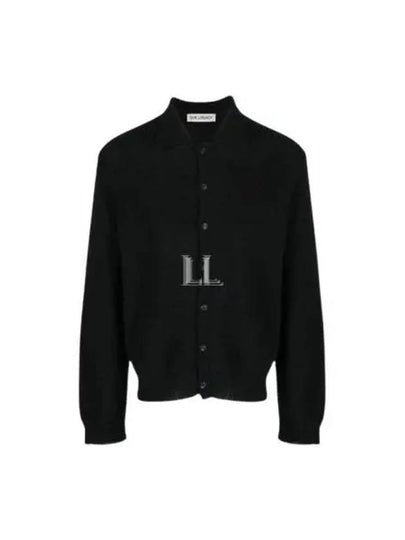 Men's Evening Polo Alpaca Cardigan Black - OUR LEGACY - BALAAN 2