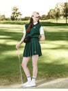 Signature combination pleated banding skirt D GREEN - MONBIRDIE GOLF - BALAAN 3