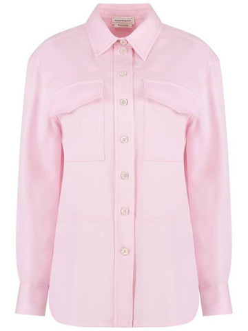 Alexander McQueen Wool Overshirt - ALEXANDER MCQUEEN - BALAAN 1