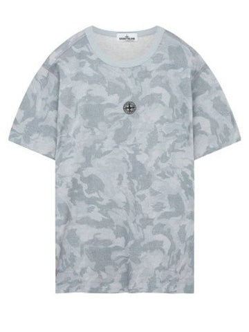 20SS short sleeve camouflage embroidered logo men’s Tshirt 7215233E7 - STONE ISLAND - BALAAN 1