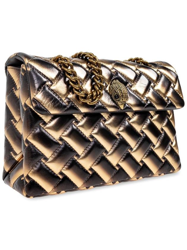 Kurt Geiger Quilted Shoulder Bag ‘Kensington’, Women's, Gold - KURT GEIGER - BALAAN 4