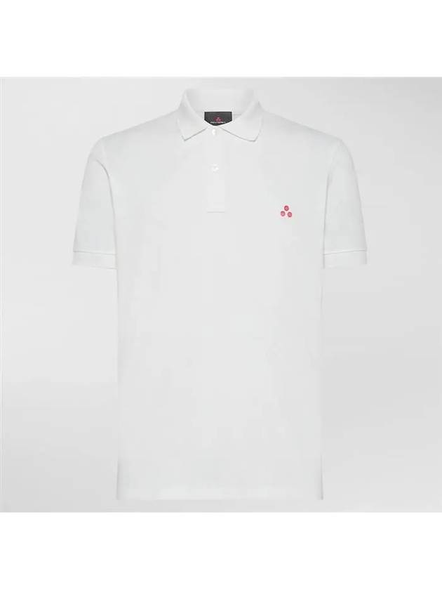 Zeno 01 Cotton Pique Polo Shirt White - PEUTEREY - BALAAN 2