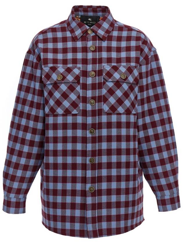 Etro 'Check' Multicolor Cotton Shirt - ETRO - BALAAN 1