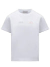 Kids Short Sleeve T Shirt White 8C00019 83907 002 12Y 14Y - MONCLER - BALAAN 1