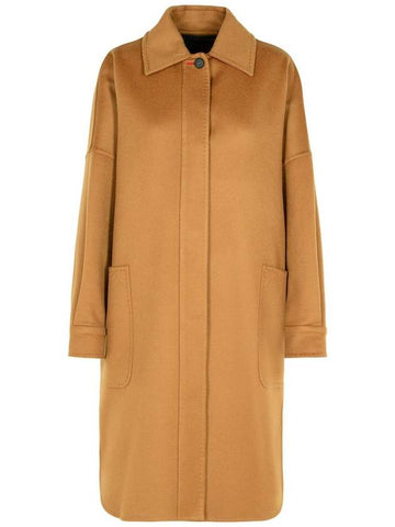 Max Mara 'Baruffa' Brown Cashmere Coat - MAX MARA - BALAAN 1