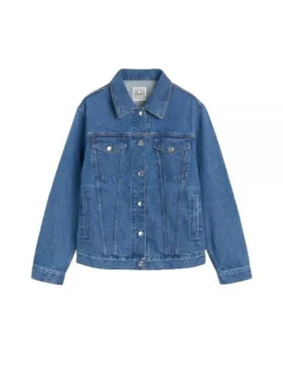 Classic Button Denim Jacket Blue - TOTEME - BALAAN 2