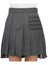 diagonal mini pleated skirt - THOM BROWNE - BALAAN 6