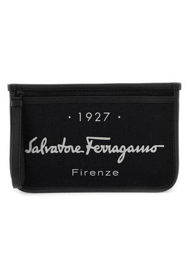 1927 Signature Clutch Bag Black - SALVATORE FERRAGAMO - BALAAN 1