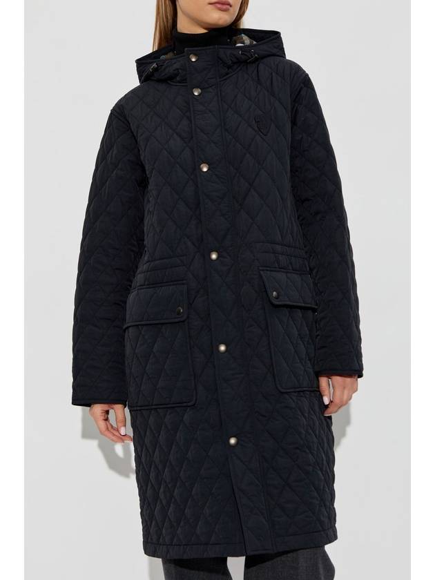 Appliquéd B Shield Quilted Parka Black - BURBERRY - BALAAN 4