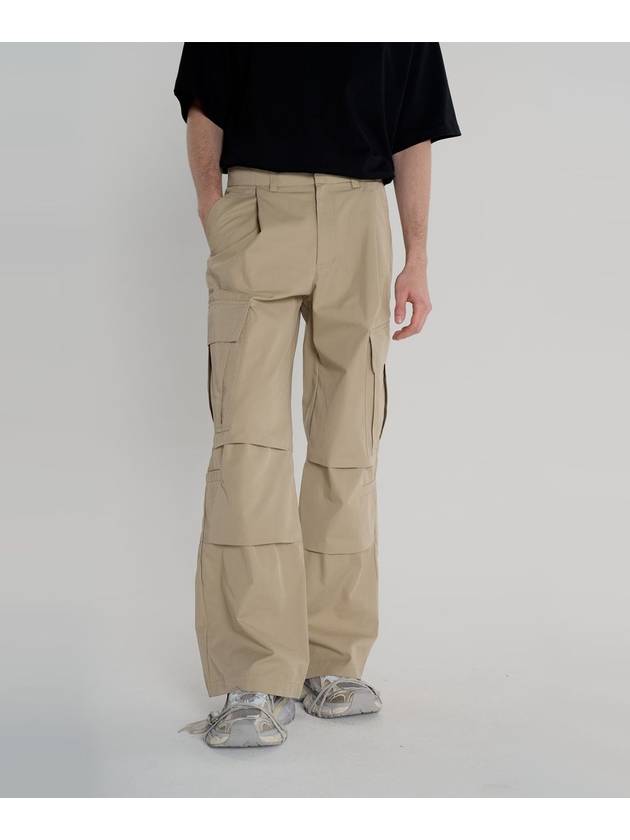 C P PARACHUTE CARGO PANTS C P parachute pants BEIGE - INTERSECTION - BALAAN 1