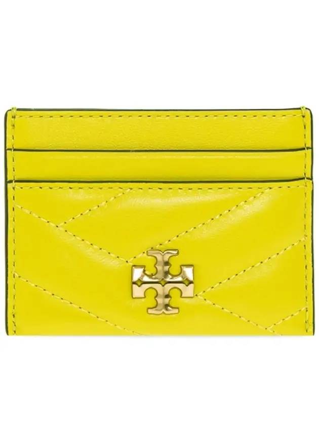 Kira Chevron Logo Card Wallet Yellow - TORY BURCH - BALAAN 1