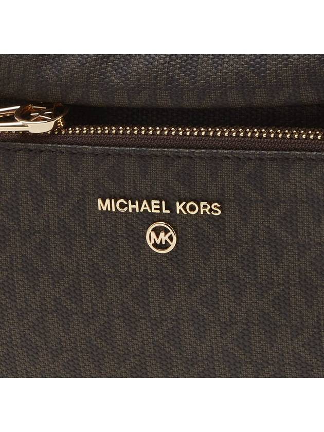 Slater Monogram Print Cross Bag Brown - MICHAEL KORS - BALAAN 8