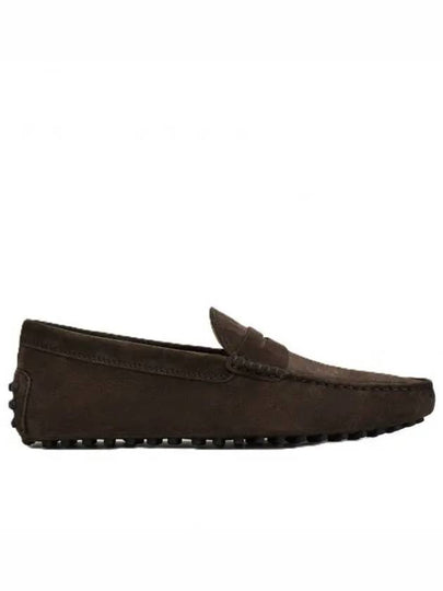 Men's Suede Gommino Driving Shoes Brown - TOD'S - BALAAN 2