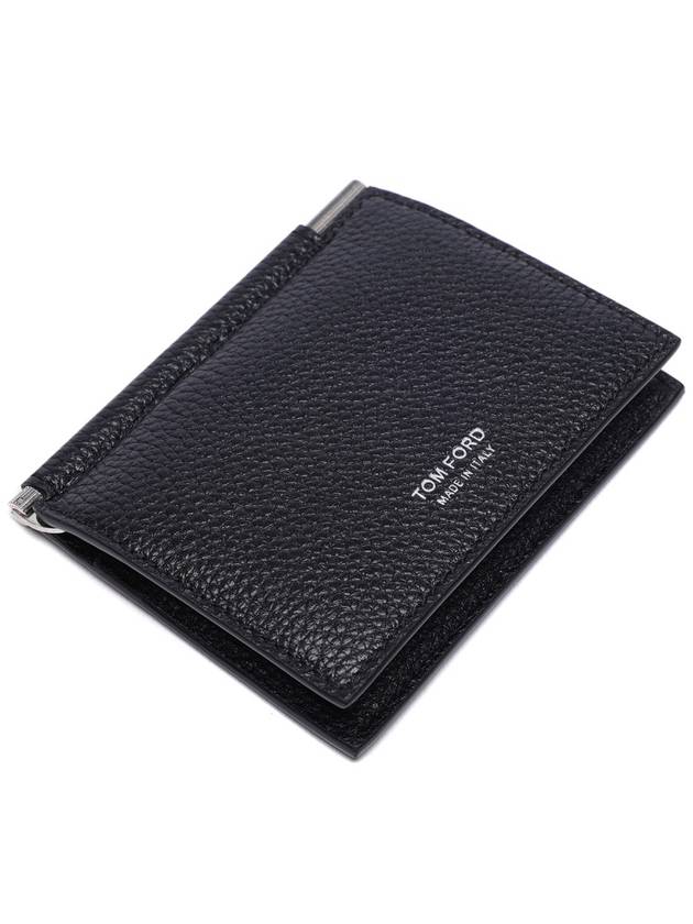 Men's T Line Clip Card Wallet Black - TOM FORD - BALAAN 6