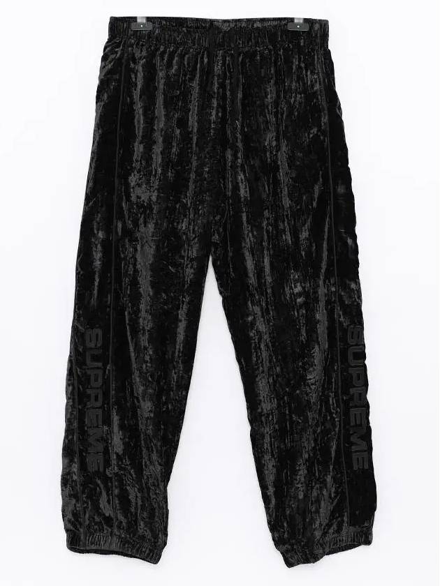 Crushed Velvet Track Pants Black - SUPREME - BALAAN 4