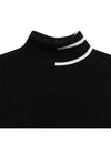 Women s Terrier Point Turtleneck Sweater 2904LXSS BLACK - BLACK&WHITE - BALAAN 4