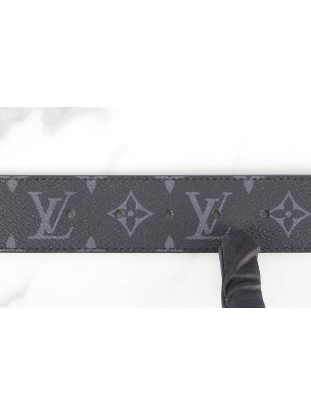 Monogram Eclipse LV silver belt - LOUIS VUITTON - BALAAN 5