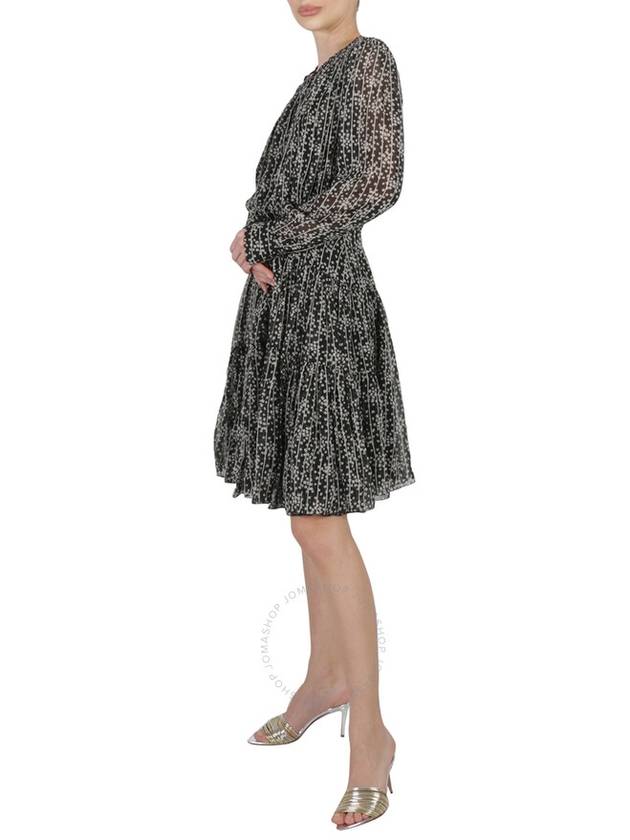 Chloe Ladies Black Tiered Dress With Print, Brand Size 36 (US Size 4) - CHLOE - BALAAN 3