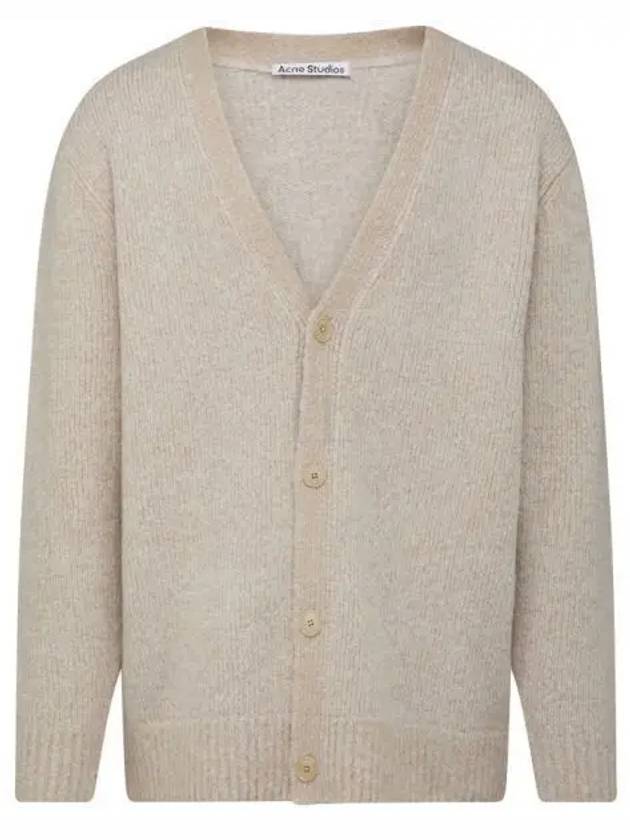 Wool Blend Cardigan Clay Beige - ACNE STUDIOS - BALAAN 2