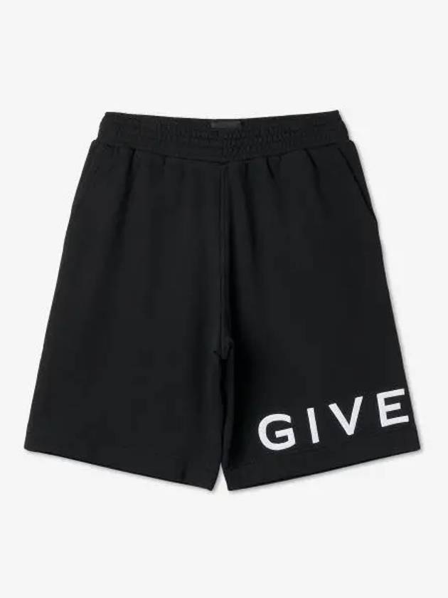 Logo Print Shorts Black - GIVENCHY - BALAAN 2