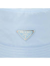 Re-Nylon Triangle Logo Bucket Hat Sky Blue - PRADA - BALAAN 7