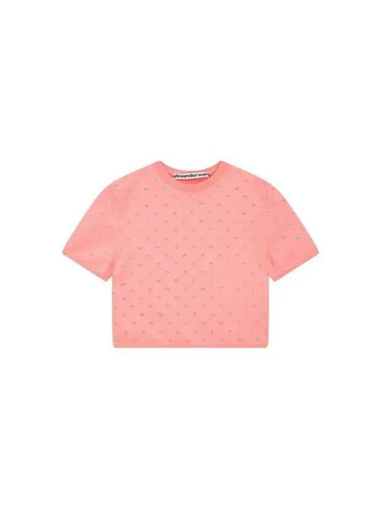 Crystal Logo Easy Top Coral 271395 - ALEXANDER WANG - BALAAN 1