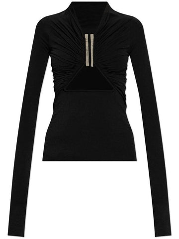 Rick Owens Top Prong, Women's, Black - RICK OWENS - BALAAN 1