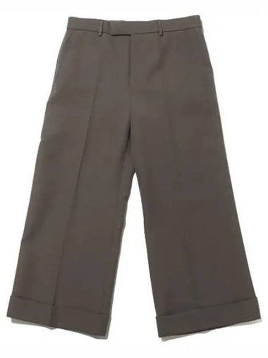 Textured Gabardine Crop Pants - GUCCI - BALAAN 1