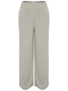 Pin Tuck Wide Knit Pants Khaki Beige 3Colors - CALLAITE - BALAAN 1