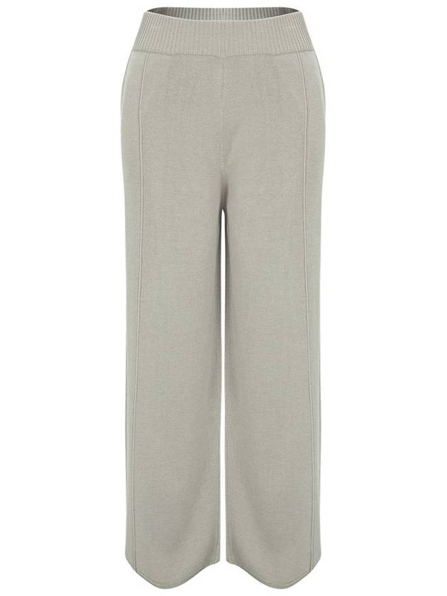 Pin Tuck Wide Knit Pants Khaki Beige 3Colors - CALLAITE - BALAAN 1