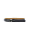 Men's Double Gancini Reversible Leather Belt Black Brown - SALVATORE FERRAGAMO - BALAAN 1