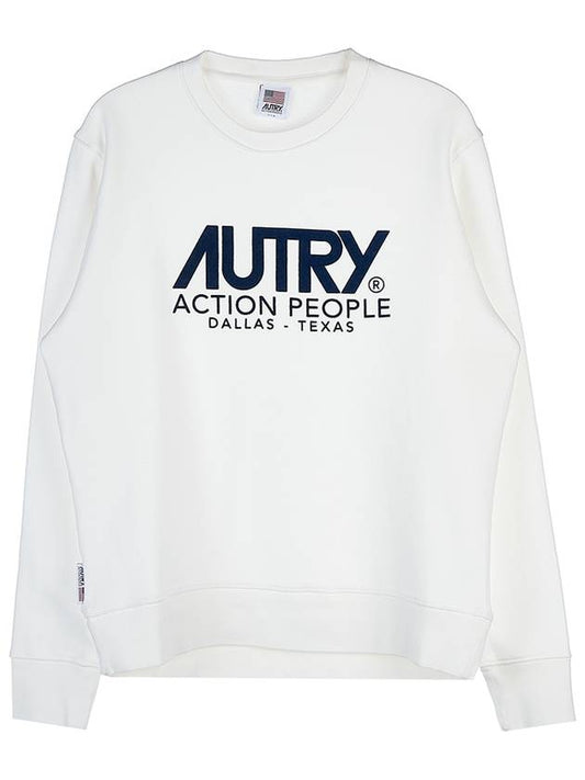 Logo Action People Sweatshirt White - AUTRY - BALAAN 2