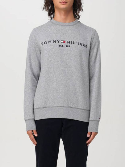 TH Flex Logo Sweatshirt Medium Grey Heather - TOMMY HILFIGER - BALAAN 2