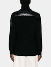 Women s Logo Patch Padding Mix Cardigan Black 9B00013 M1131 999 - MONCLER - BALAAN 3