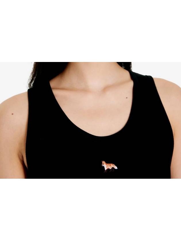 Cotton Baby Tank Top Black - MAISON KITSUNE - BALAAN 5