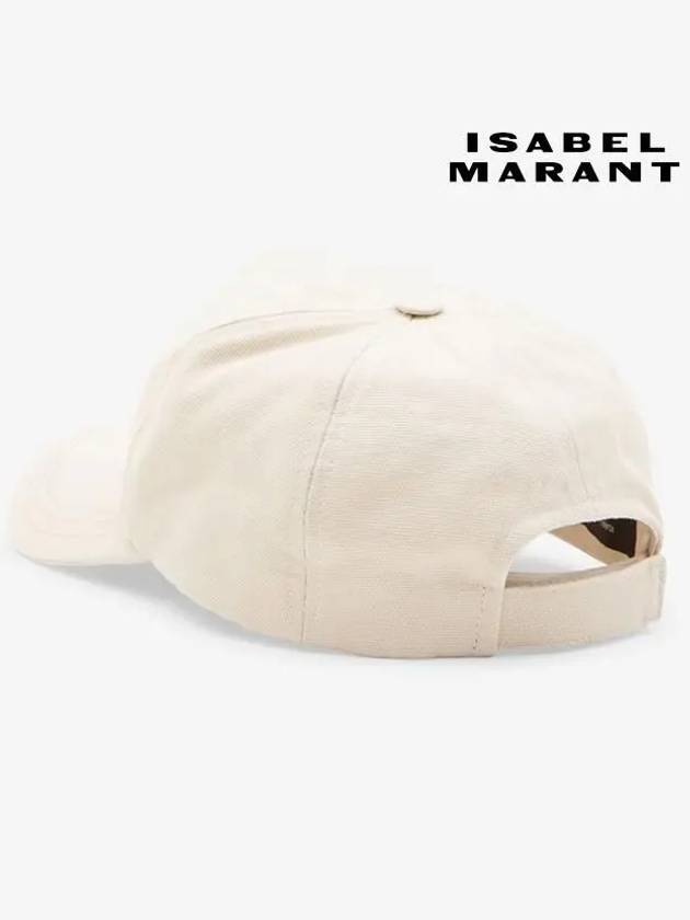 Isabel Marant Tyrone Cap Hat Ecru Black CQ001XFB A3C05A ECBK - ISABEL MARANT ETOILE - BALAAN 3