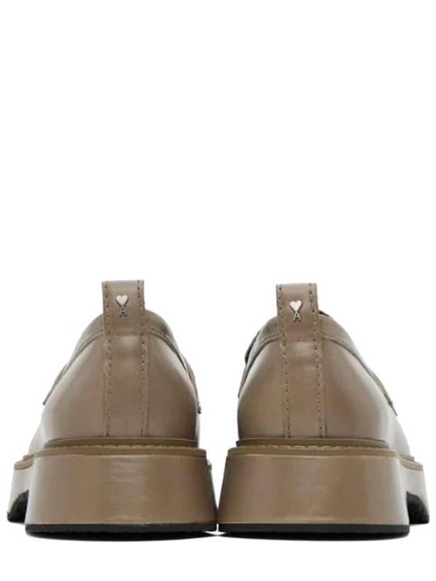 Leather Penny Loafers Brown - AMI - BALAAN 3