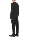 Diagonal Raised Fleece Cargo Track Pants Black - CP COMPANY - BALAAN 5