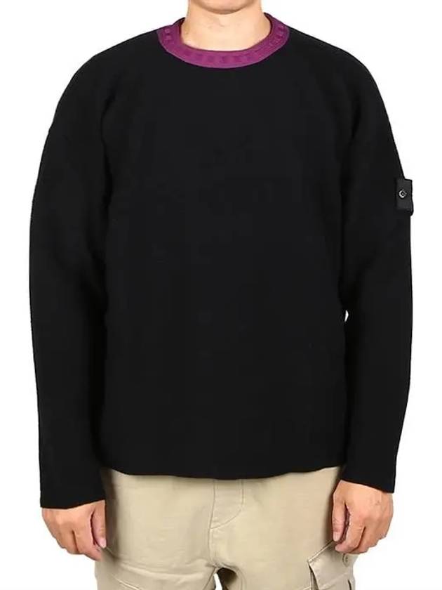 Shadow Project Crewneck Knit Top Black - STONE ISLAND - BALAAN 2